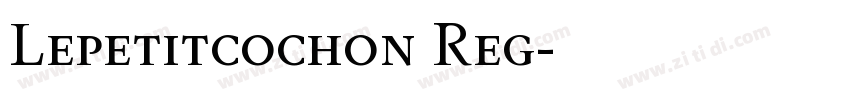 Lepetitcochon Reg字体转换